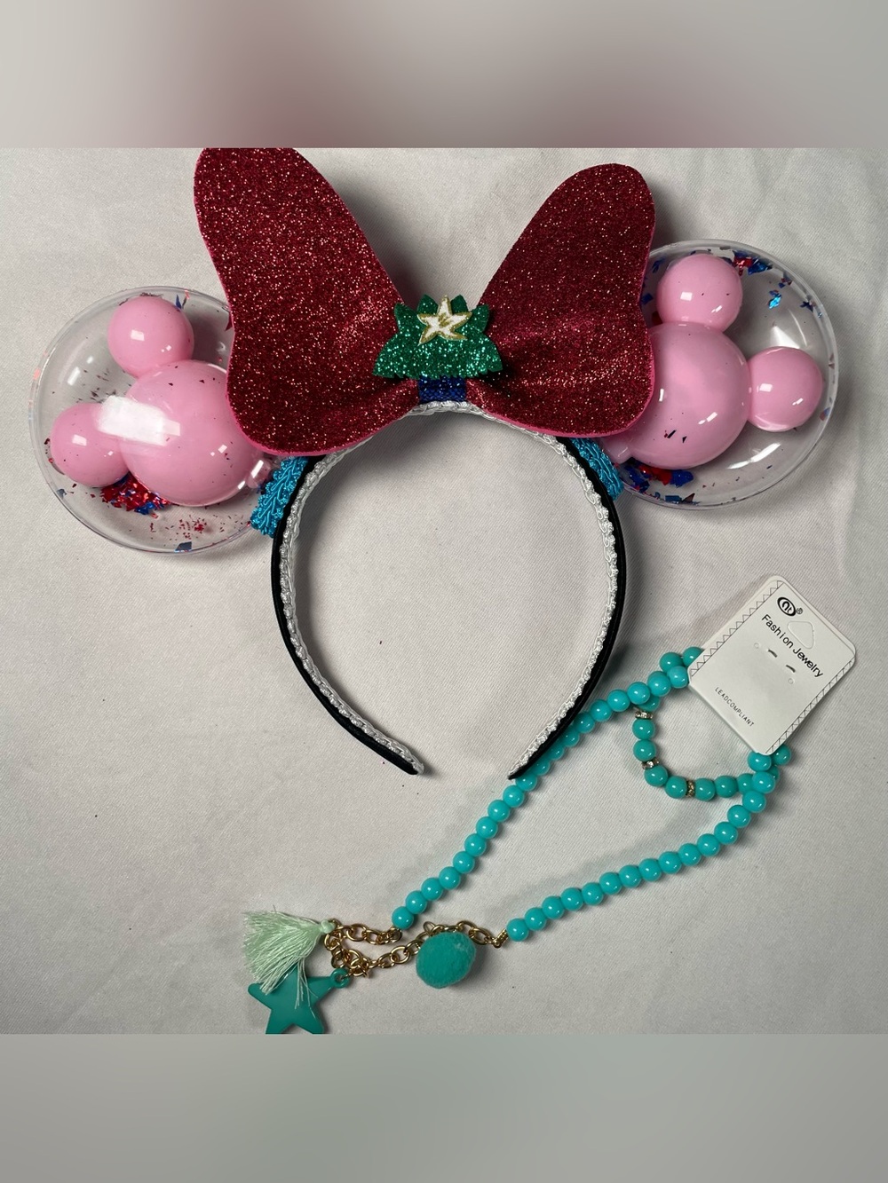 Light Up Disney Mulan Minnie Mouse Ears Headband And Free Gift New (Other)